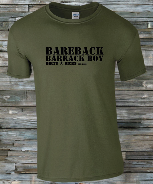 Bareback Barack Boy Military Tee