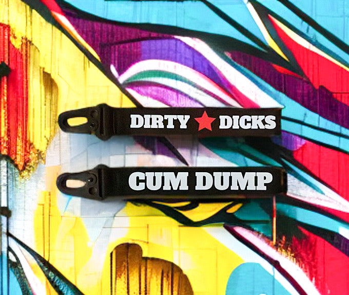 Cum Dump Key Ring Tag